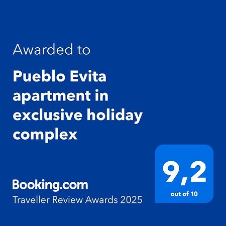 Pueblo Evita Apartment In Exclusive Holiday Complex بينالماذينا المظهر الخارجي الصورة